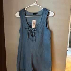 Denim Sleeveless Romper